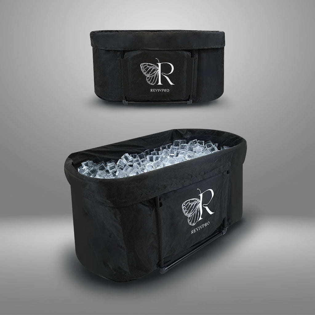 Portable Oval Ice Bath Tub X with Extra Length - Water Chiller Compatible Cold Plunge RevivPro