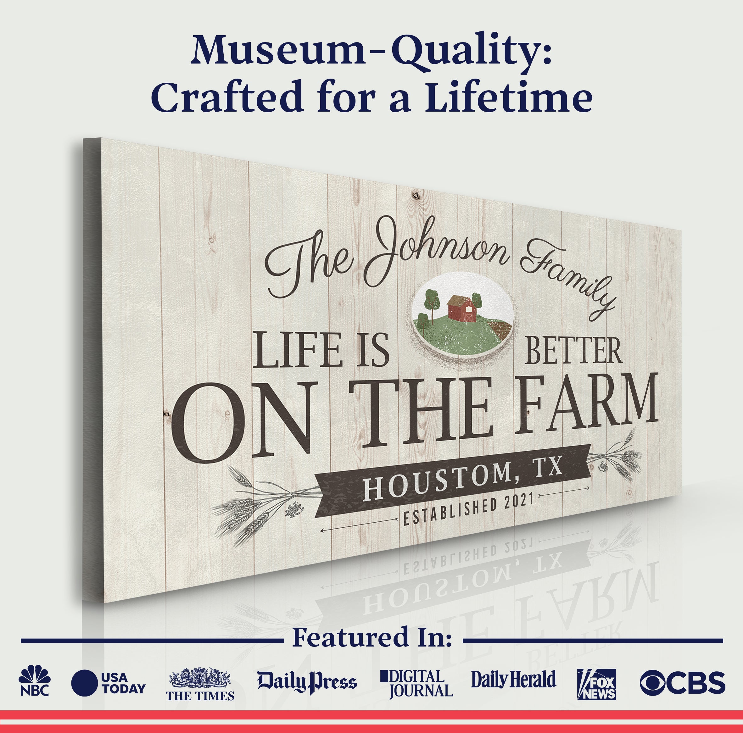 Life Is Better On The Farm Sign