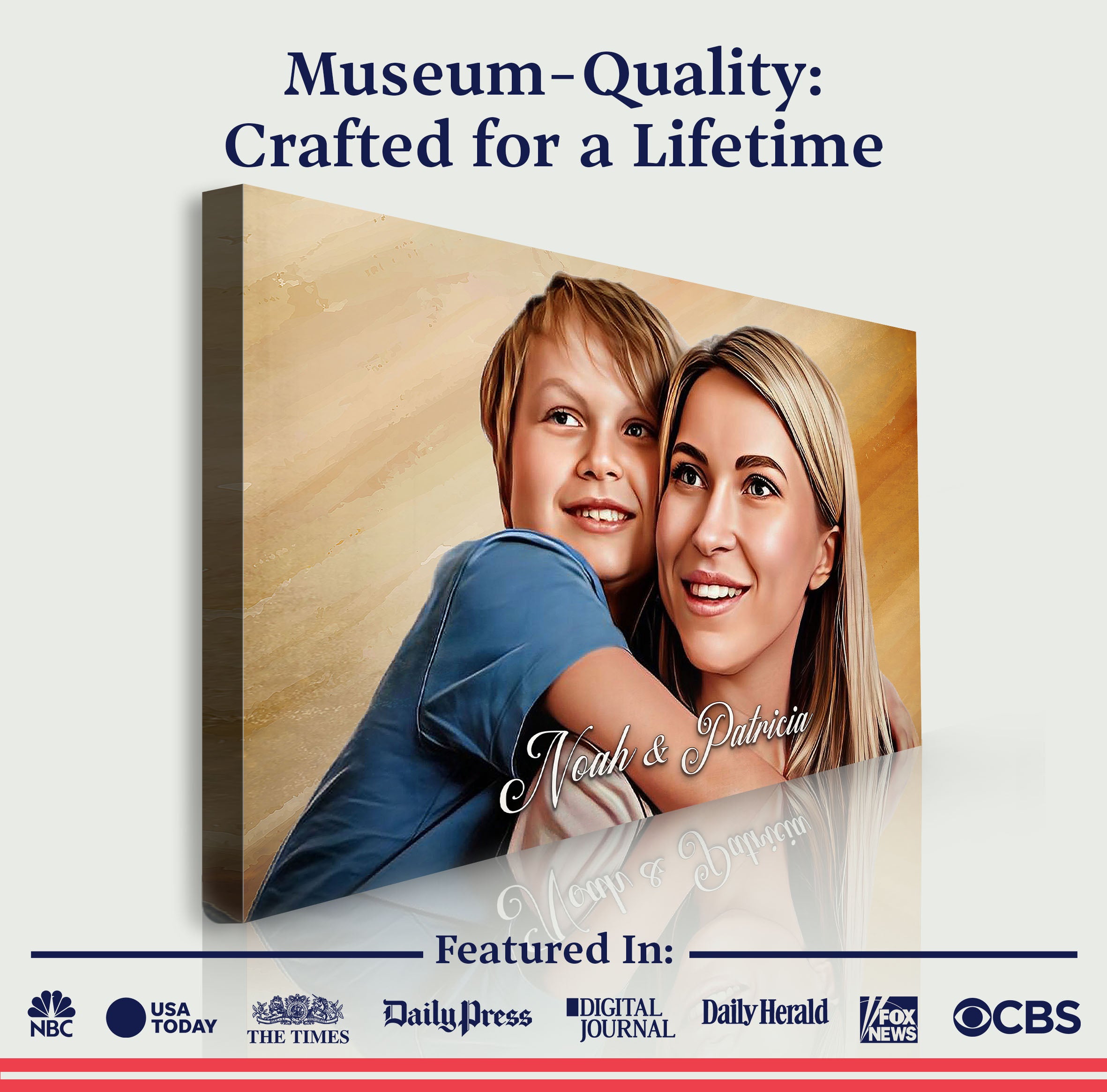 Mother's Day Cartoon Portrait Sign