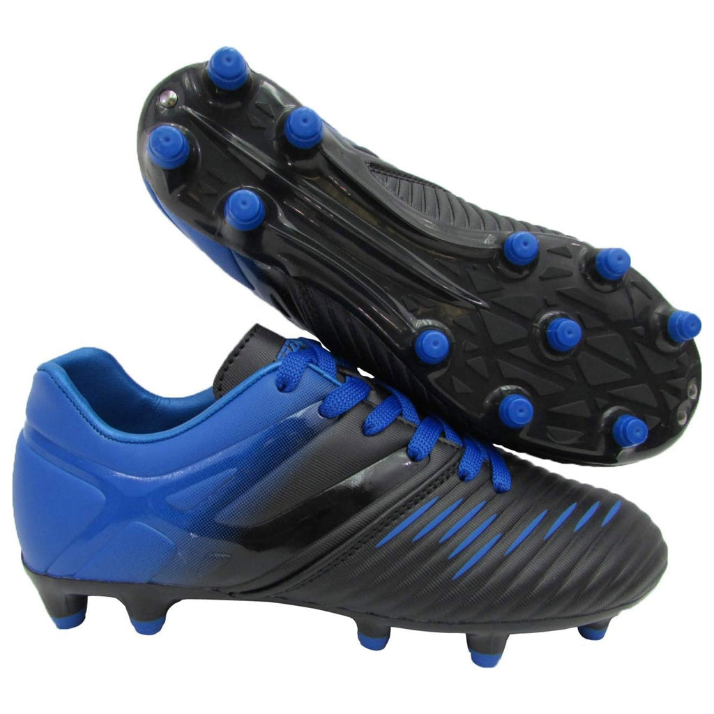Vizari Liga Kids Firm Ground (FG) Soccer Cleats -Black/Blue, Youth Sizes 8C-Y Under $30 Vizari Sports