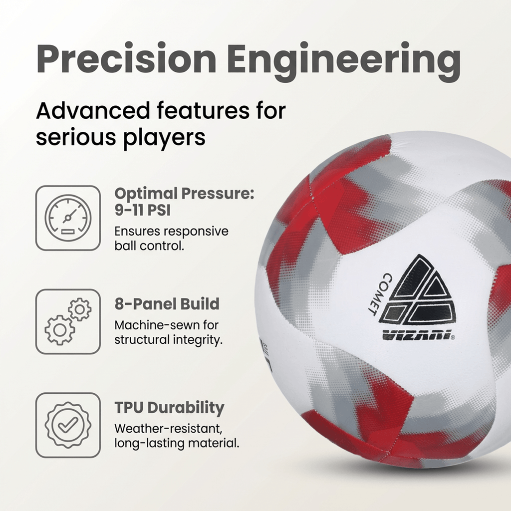 Comet Soccer Ball - Red Vizari Sports