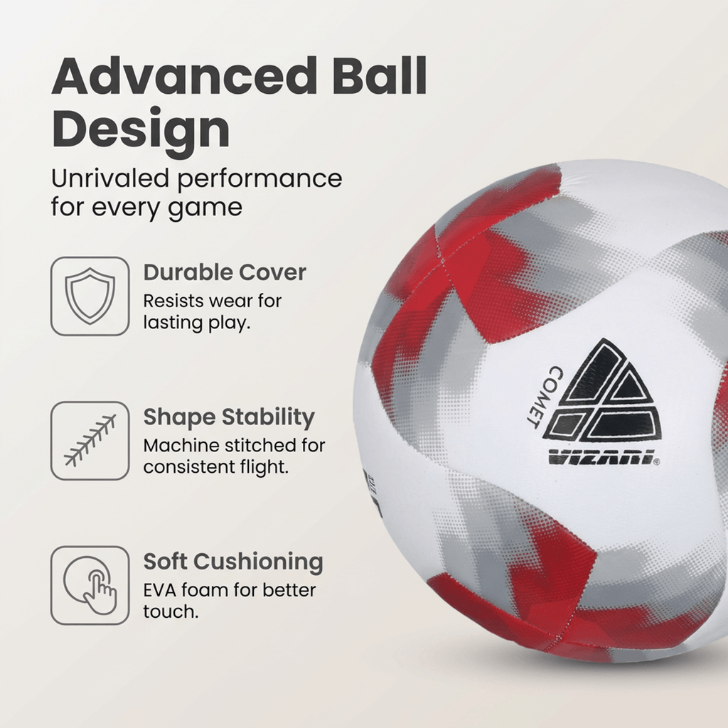 Comet Soccer Ball - Red Vizari Sports