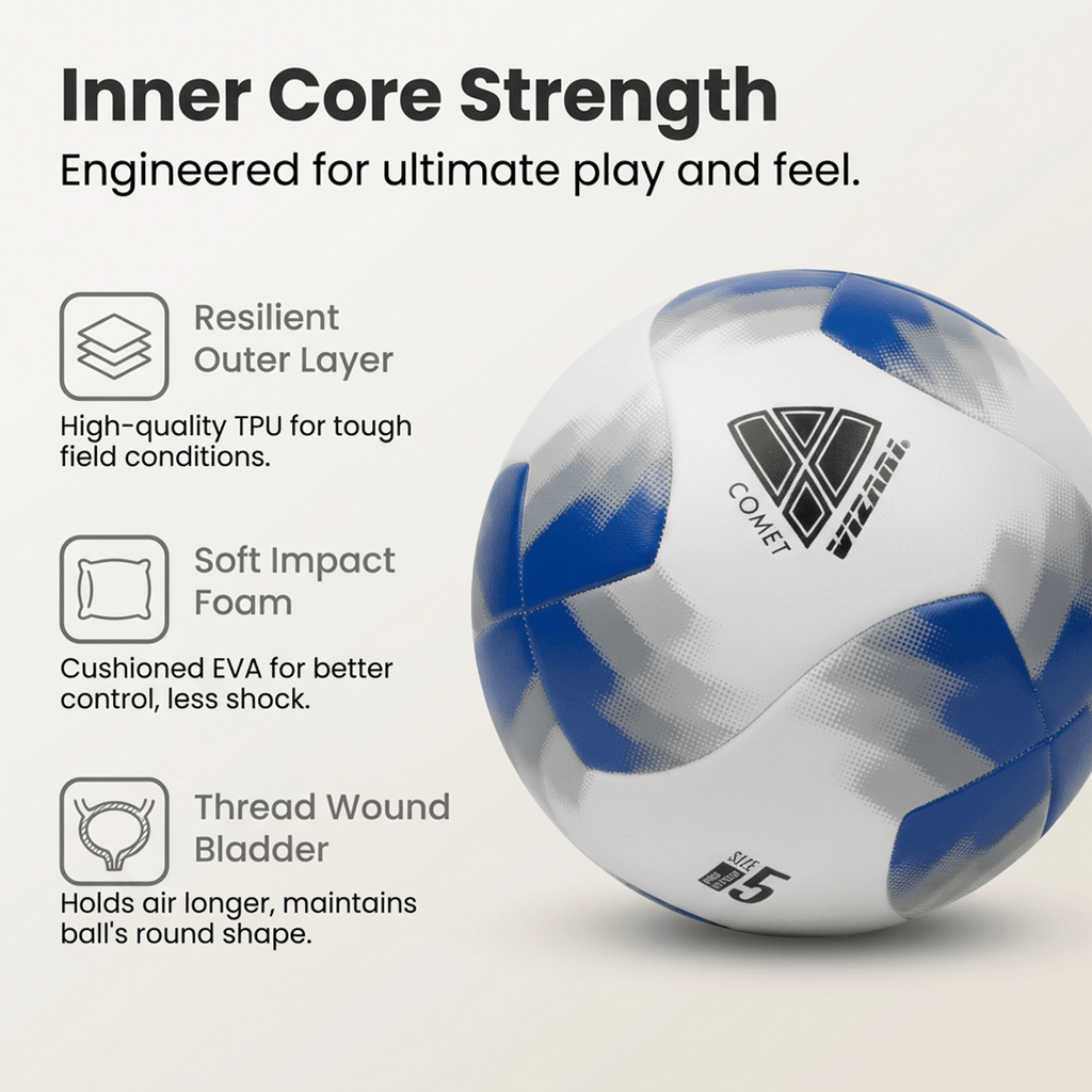 Comet Soccer Ball – Blue Vizari Sports