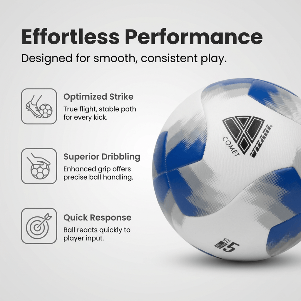 Comet Soccer Ball – Blue Vizari Sports