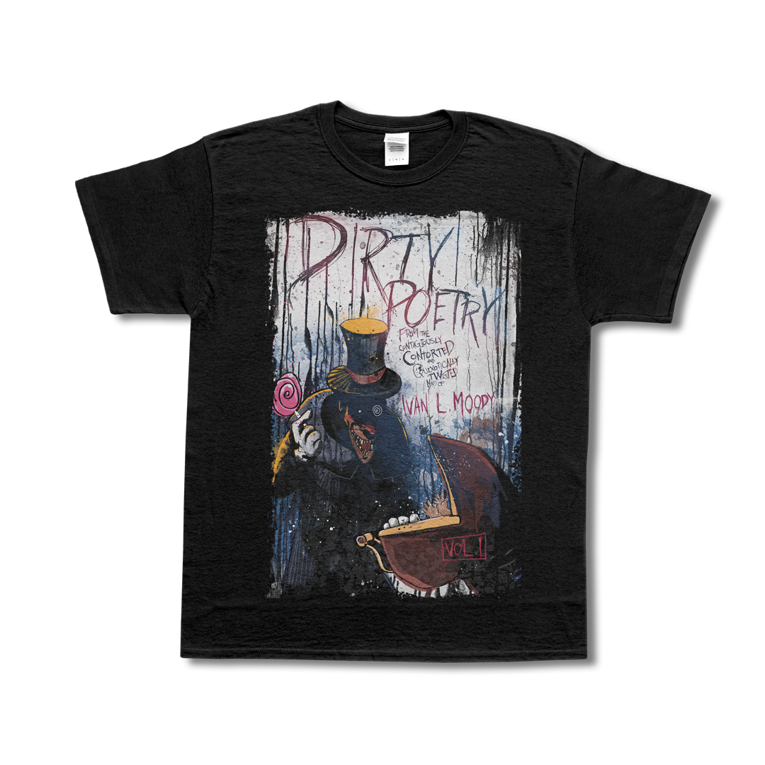 Ivan L. Moody's - Dirty Poetry Cover Art T-Shirt Z2 Comics