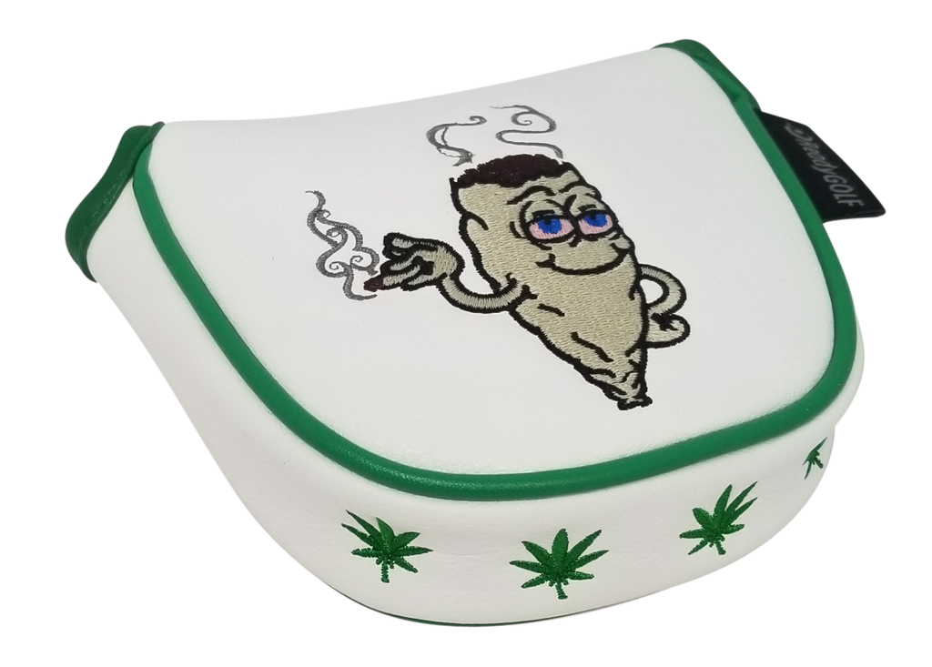 Marijuana Joint Embroidered Putter Cover - Mallet by ReadyGOLF