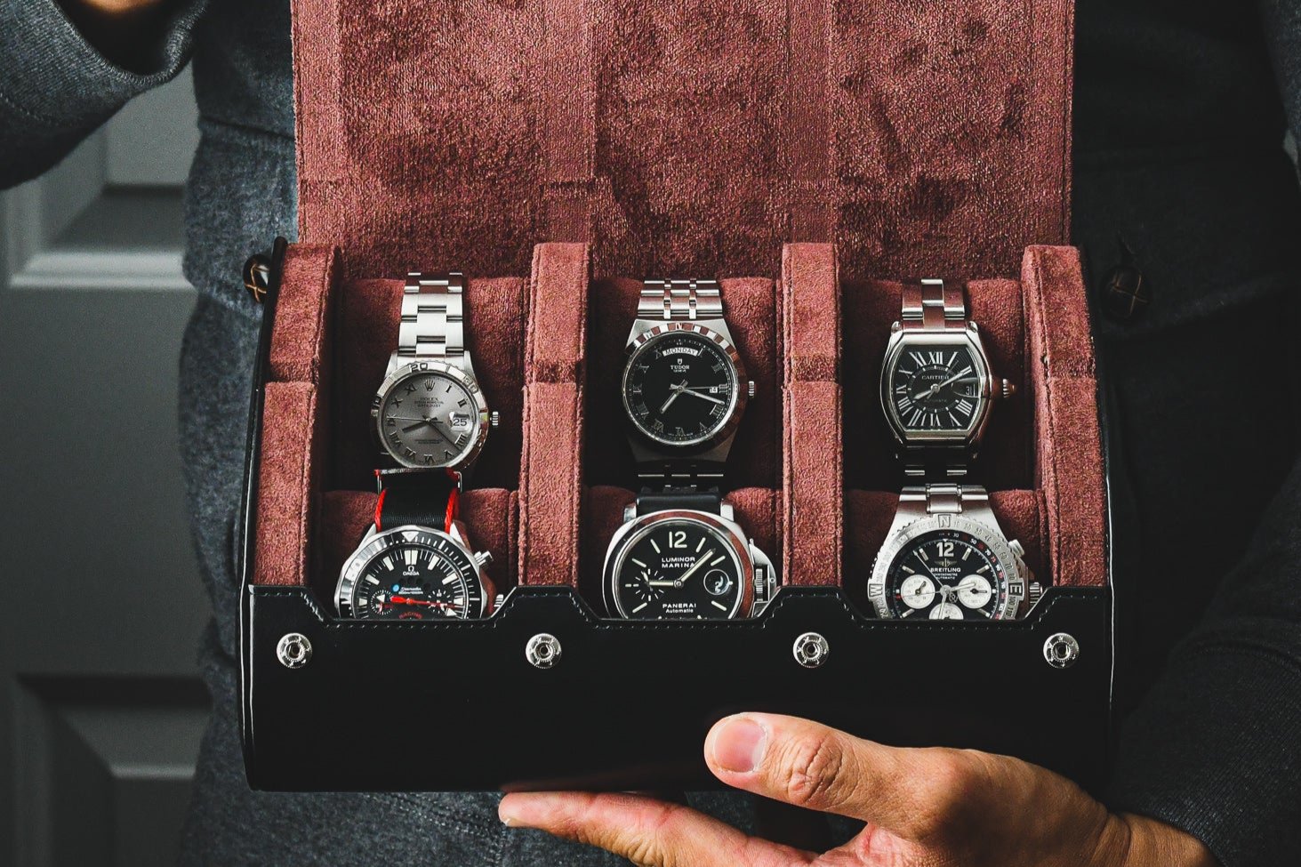 6 Watch Case - Jade Black