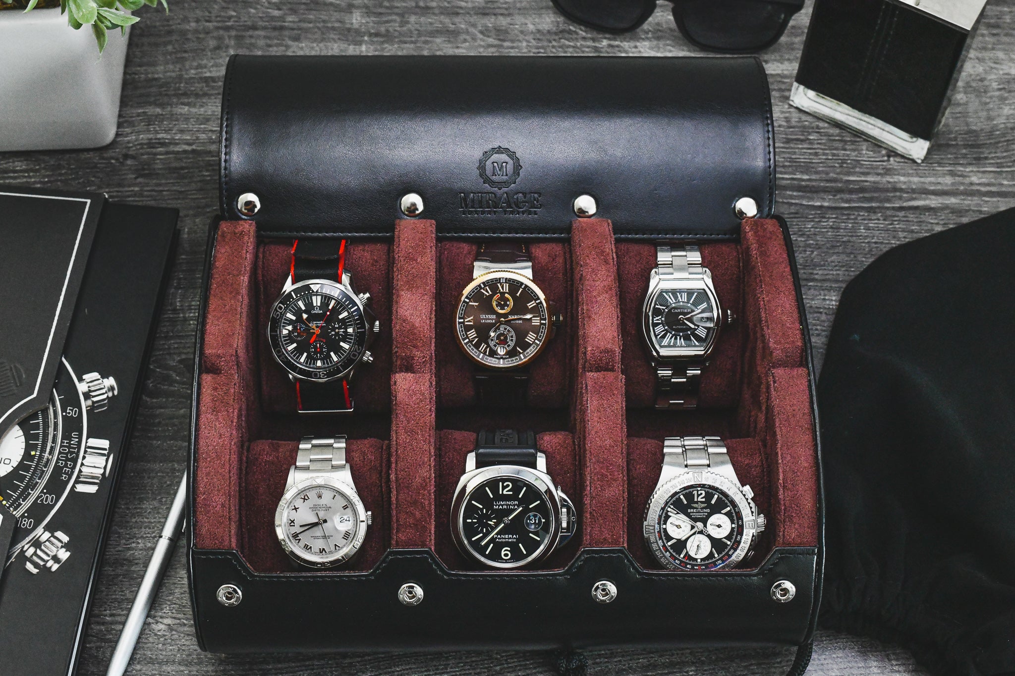 6 Watch Case - Jade Black
