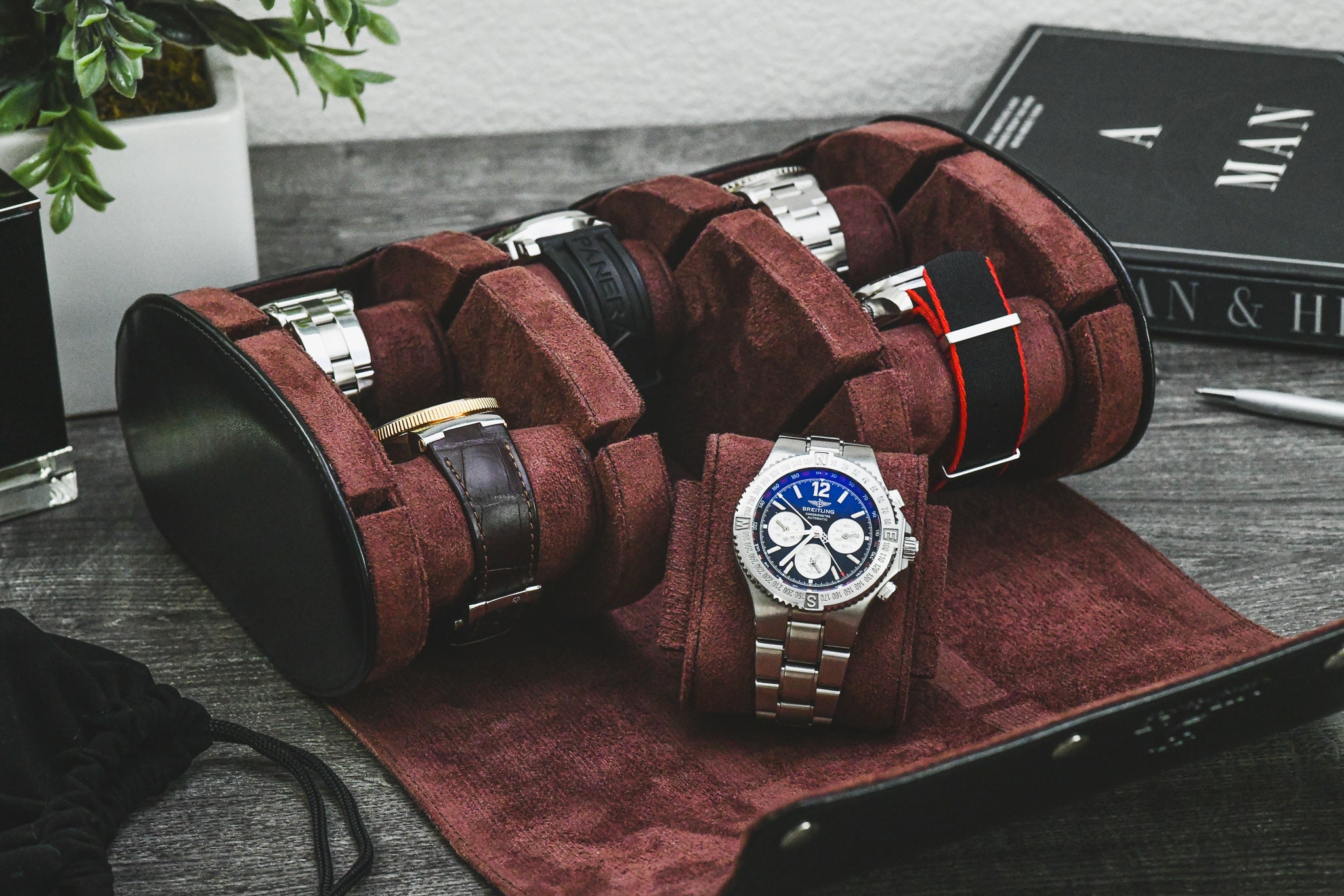 6 Watch Case - Jade Black