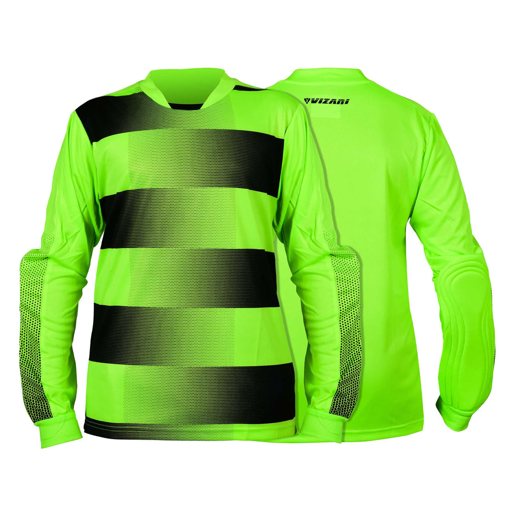 Corona Goalkeeper Jersey with Padded Elbows – Green/Black Vizari Sports