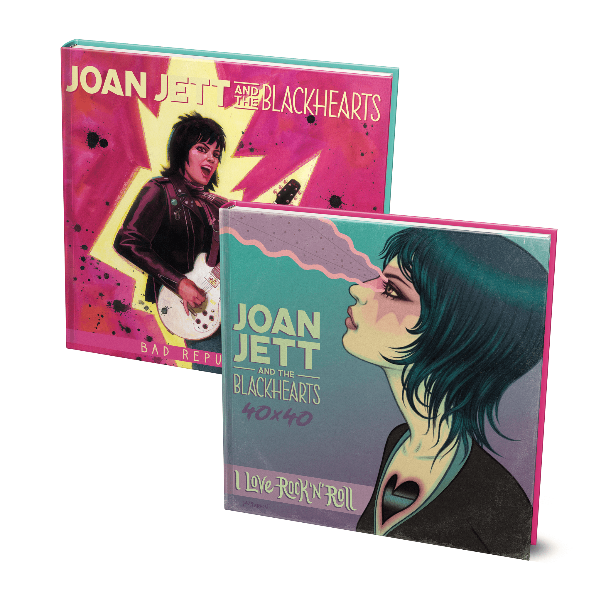 JOAN JETT & THE BLACKHEARTS - 40x40: Bad Reputation/I Love Rock 'n' Roll - Hardcover Book Z2 Comics