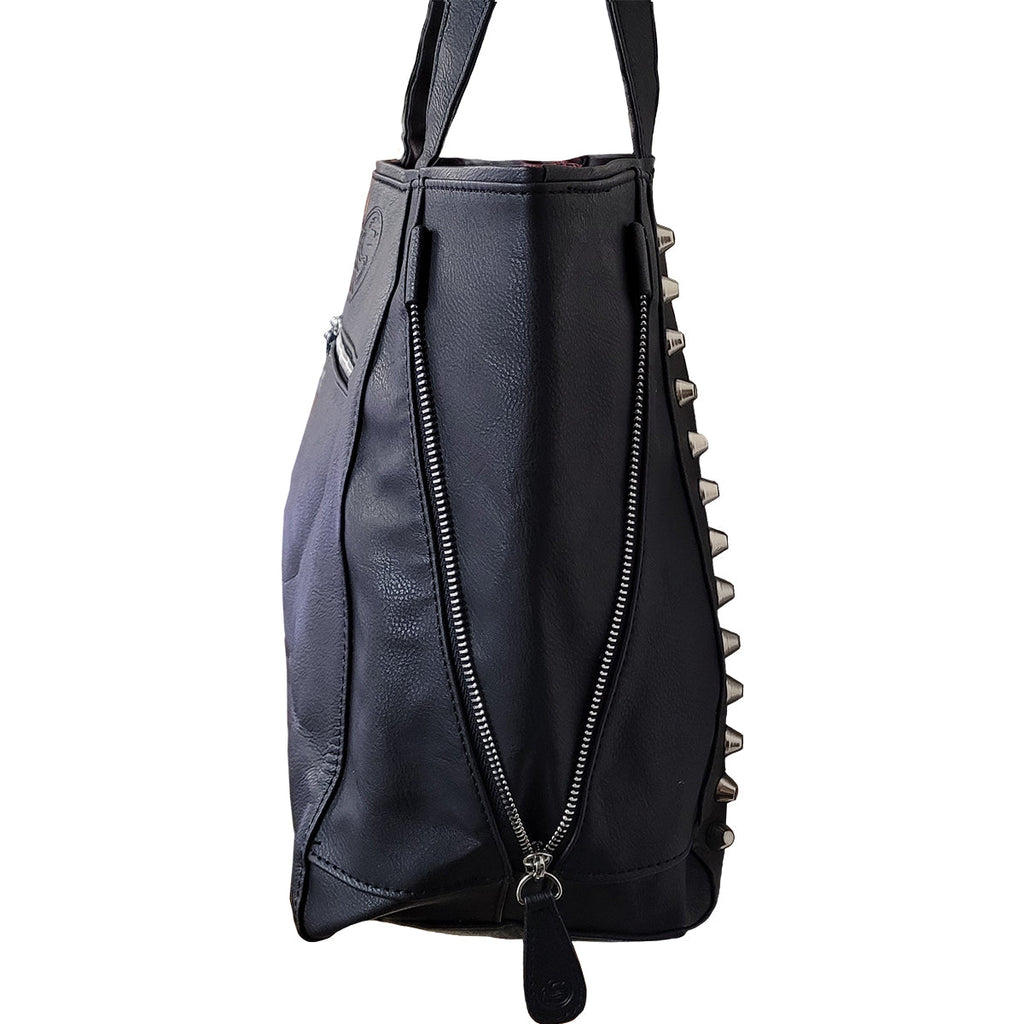 BURNT ROSE - Tote Bag - PU Leather Studded