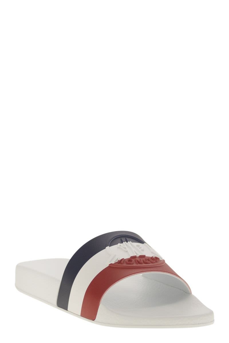 MONCLER Classic Rubber Slide Sandals with Logo Banlieue91