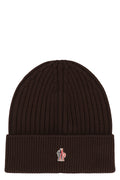MONCLER GRENOBLE Men's Wool Ribbed Hat