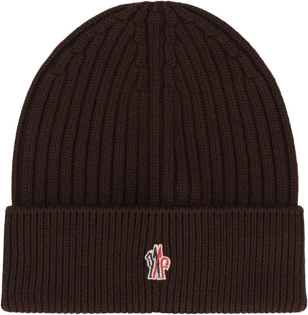 MONCLER GRENOBLE Men's Wool Ribbed Hat