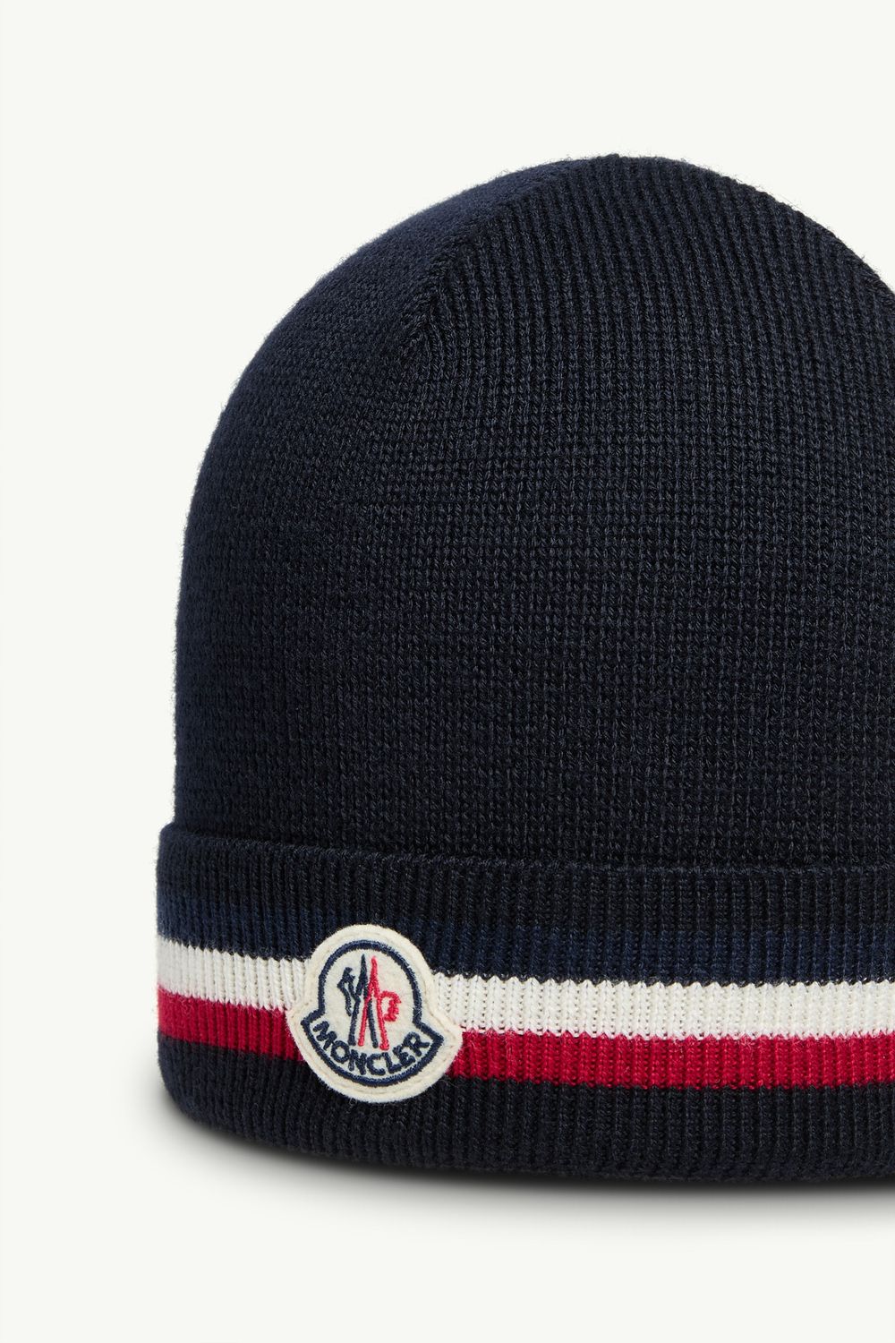MONCLER Tri-Color Wool Hat
