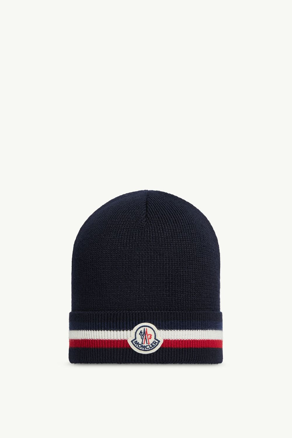 MONCLER Tri-Color Wool Hat