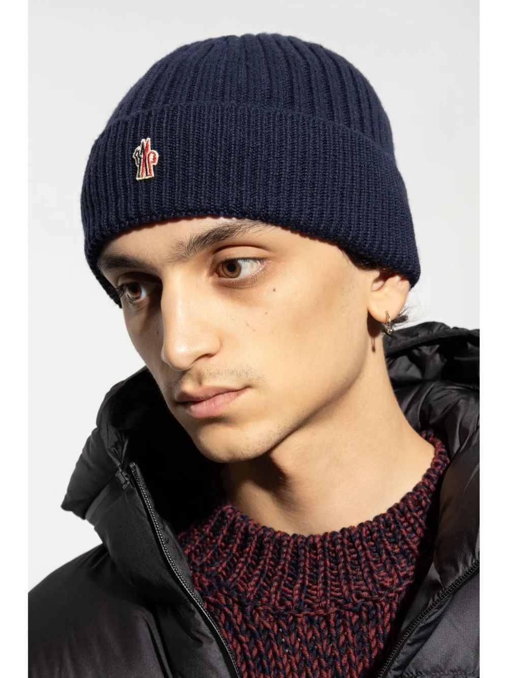 MONCLER Authentic Wool Hat for Men - FW25 Collection