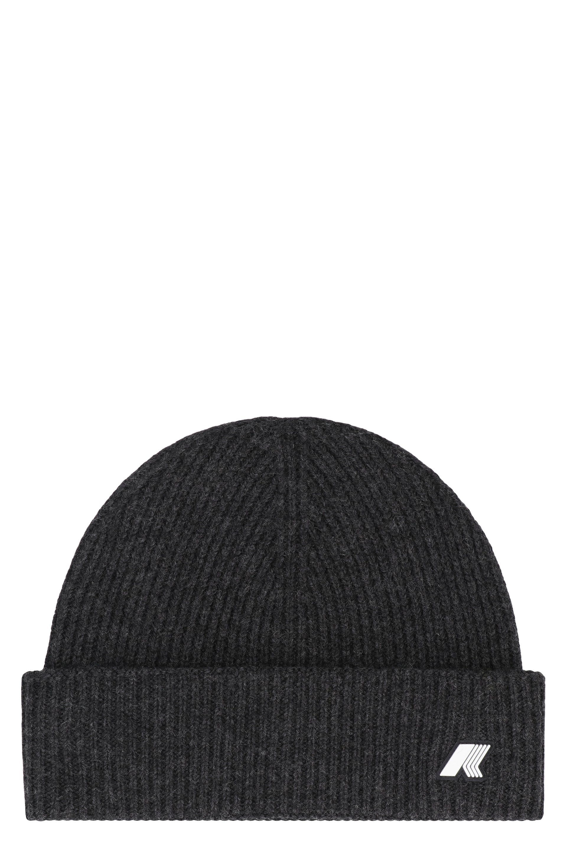 K-WAY Wool Knit Beanie with Turned-Up Brim - Men's-6