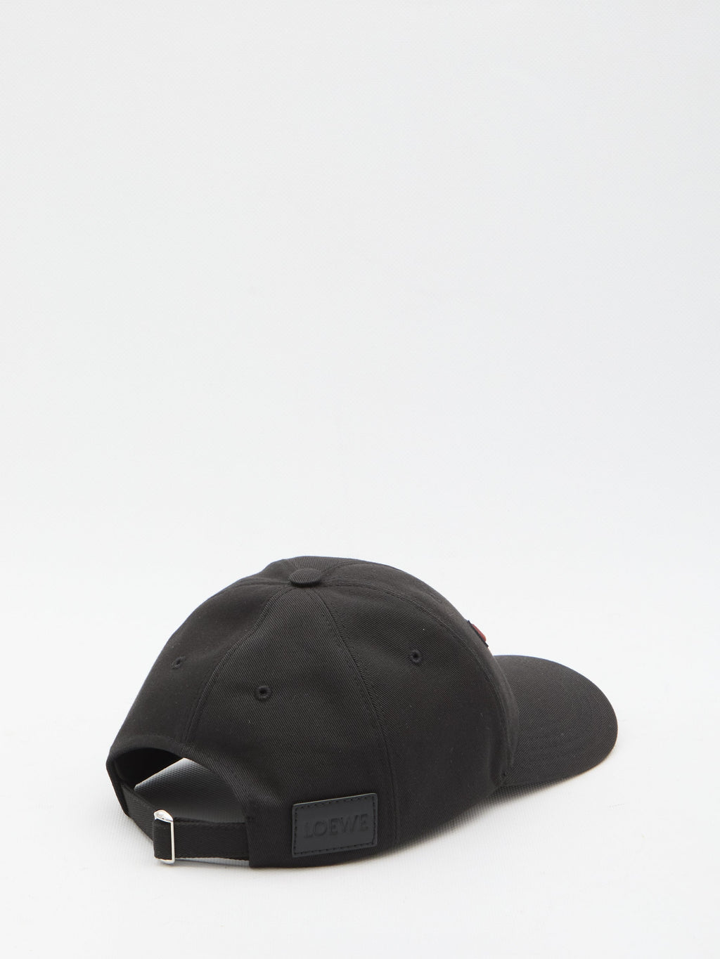 LOEWE Adjustable Cotton Canvas Cap with Embroidered Appliqué - One Size