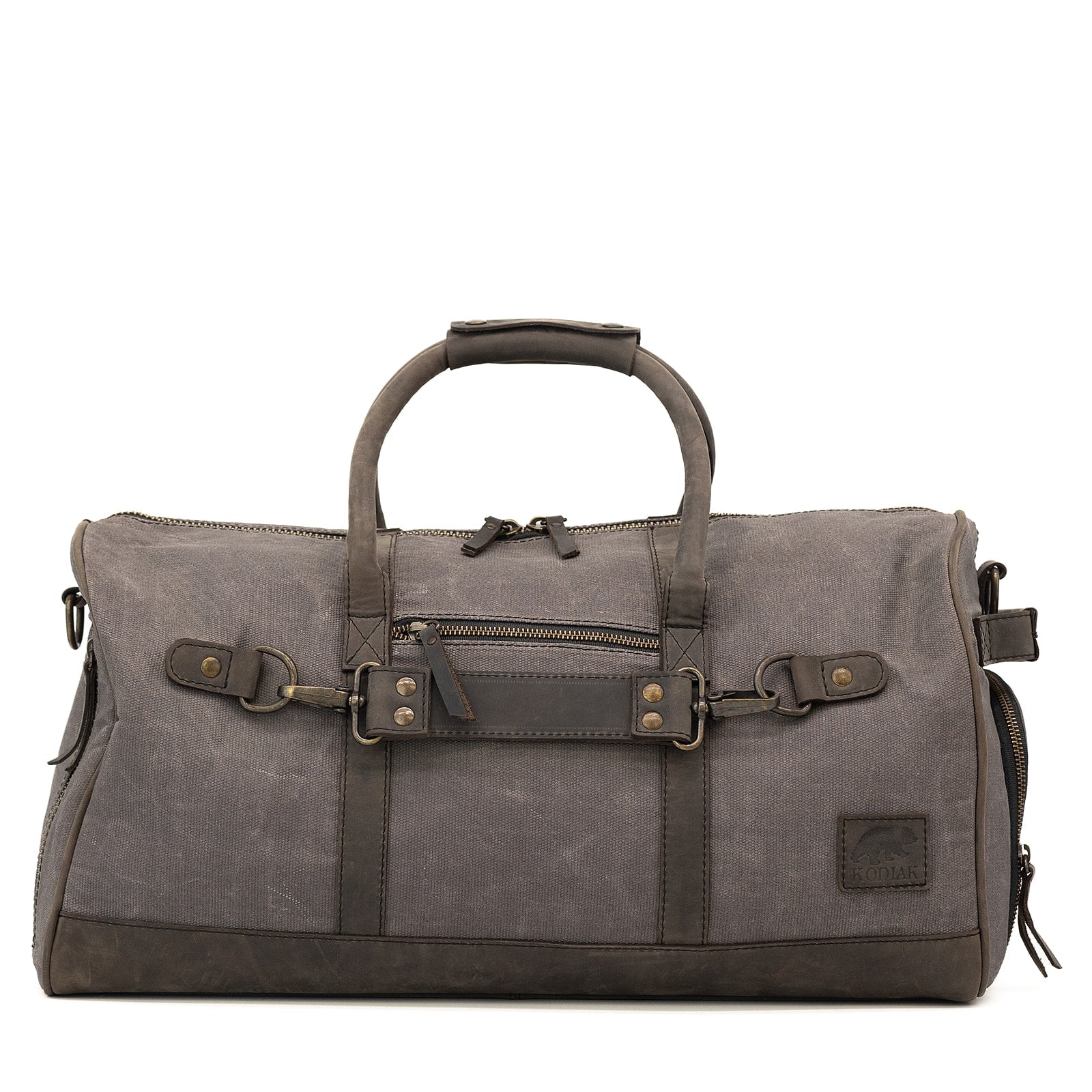 45L Canvas Weekender Kodiak Leather