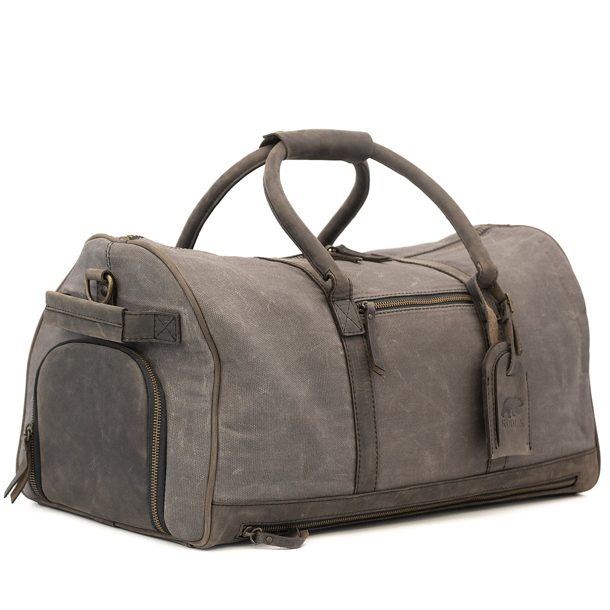 45L Canvas Weekender Kodiak Leather
