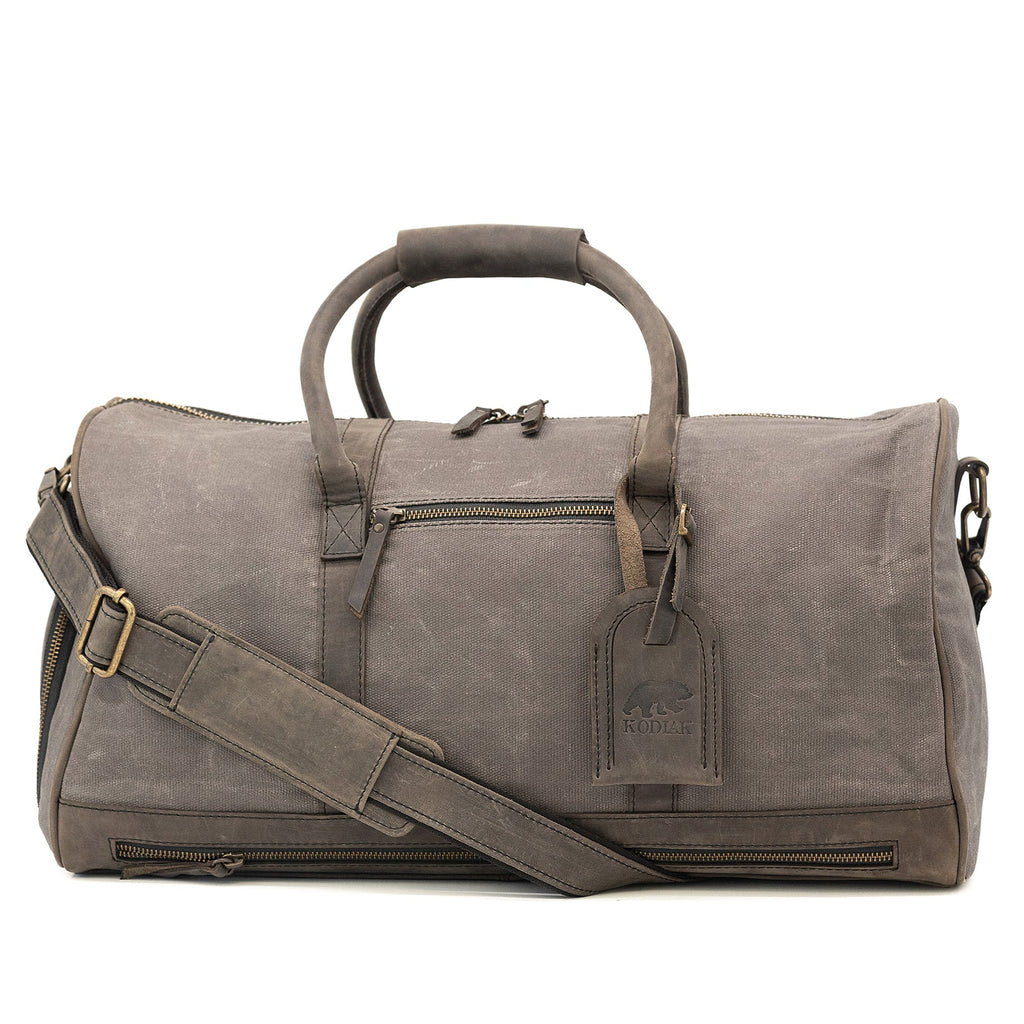 45L Canvas Weekender Kodiak Leather