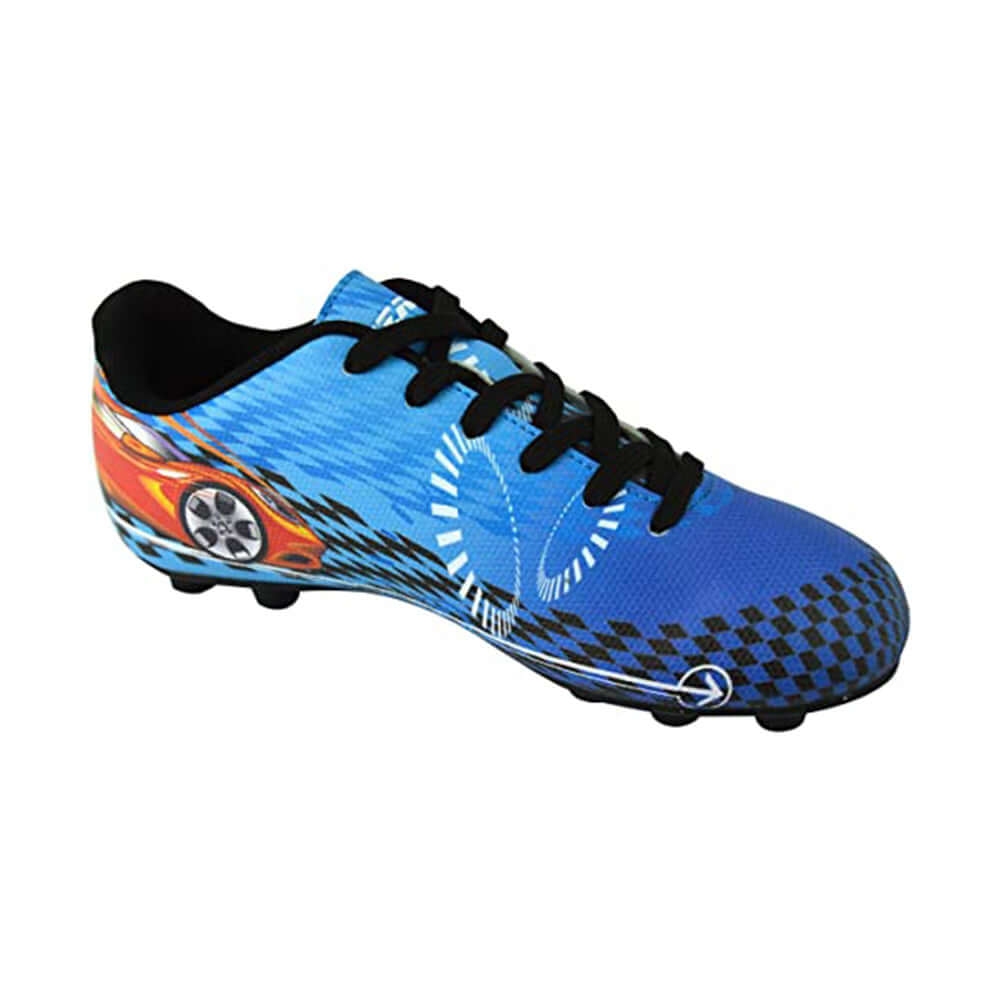 Racer Firm Ground Soccer Shoes -Blue/Red Vizari Sports