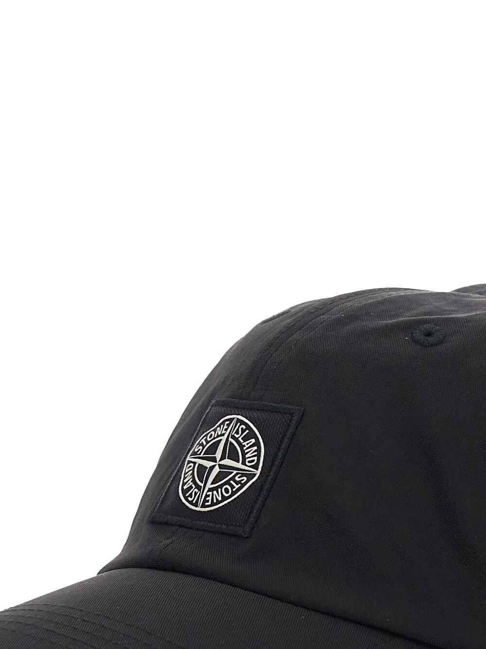STONE ISLAND Nylon Baseball Cap with Compass Logo Patch