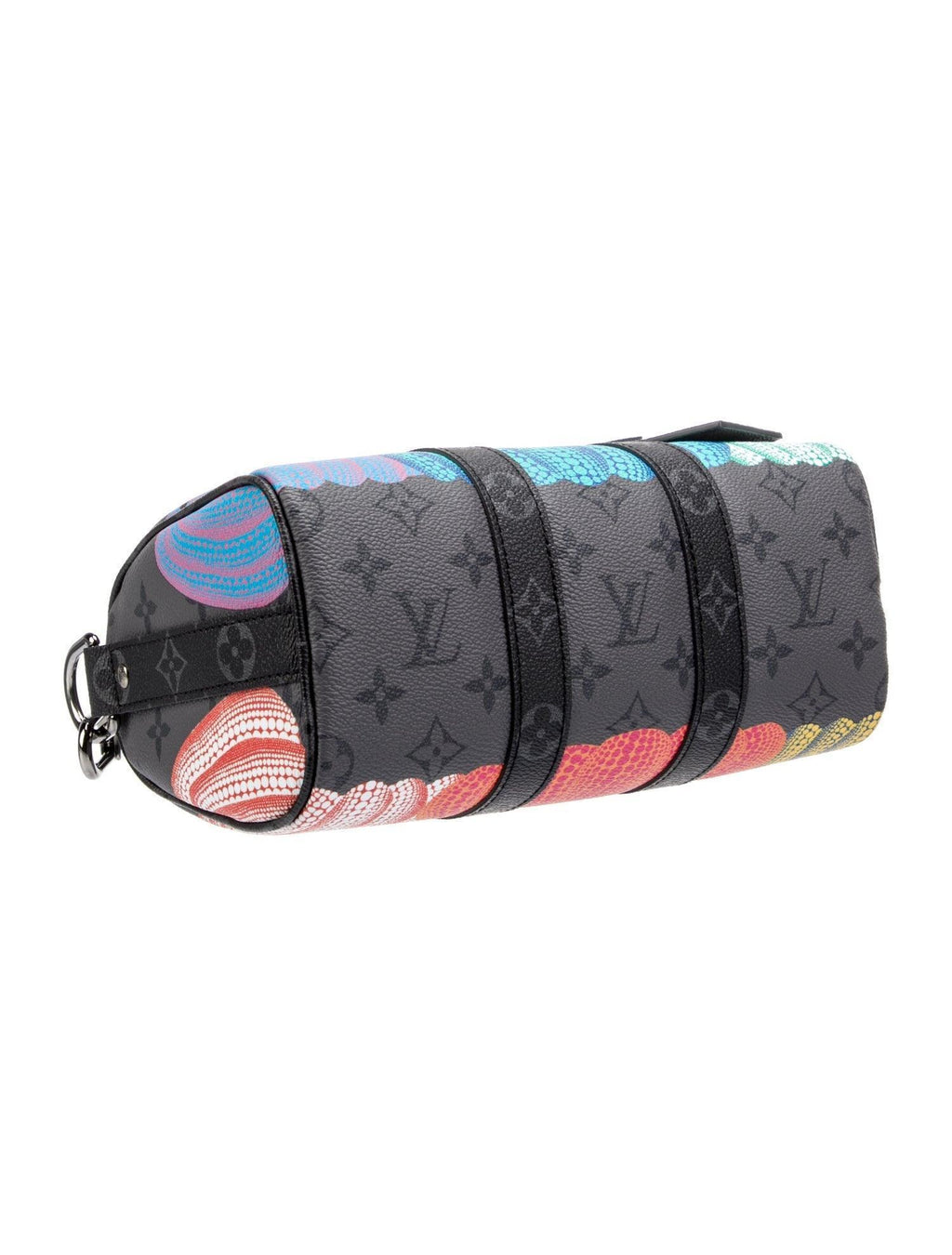 Louis Vuitton X Yayoi Kusama Monogram Eclipse Pumpkin Keepall Bandoulière 25 Banlieue91
