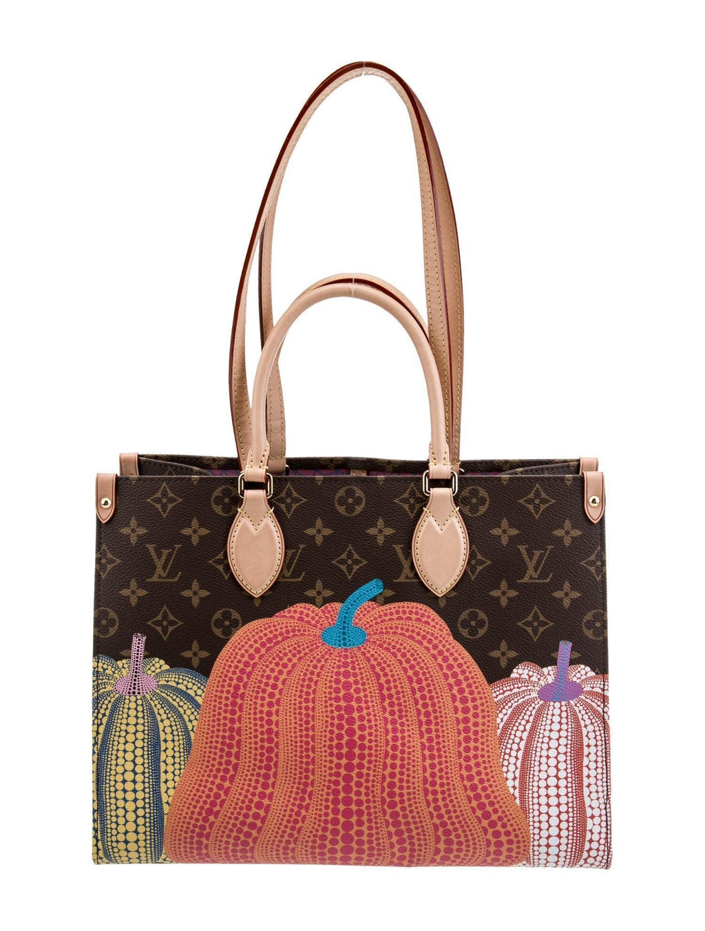Louis Vuitton Yayoi Kusama ×YK On The Go MM 2WAY Bag Monogram Banlieue91