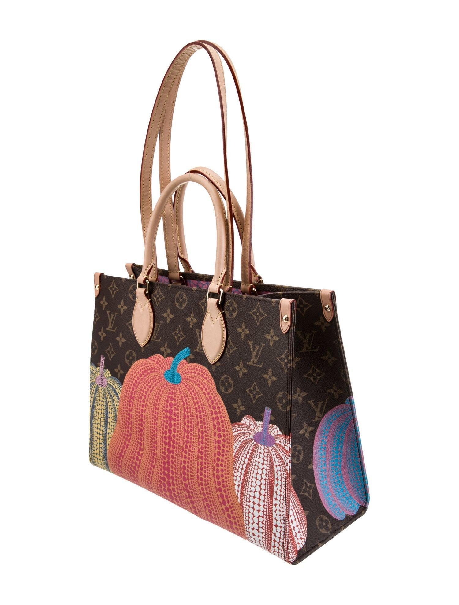Louis Vuitton Yayoi Kusama ×YK On The Go MM 2WAY Bag Monogram Banlieue91