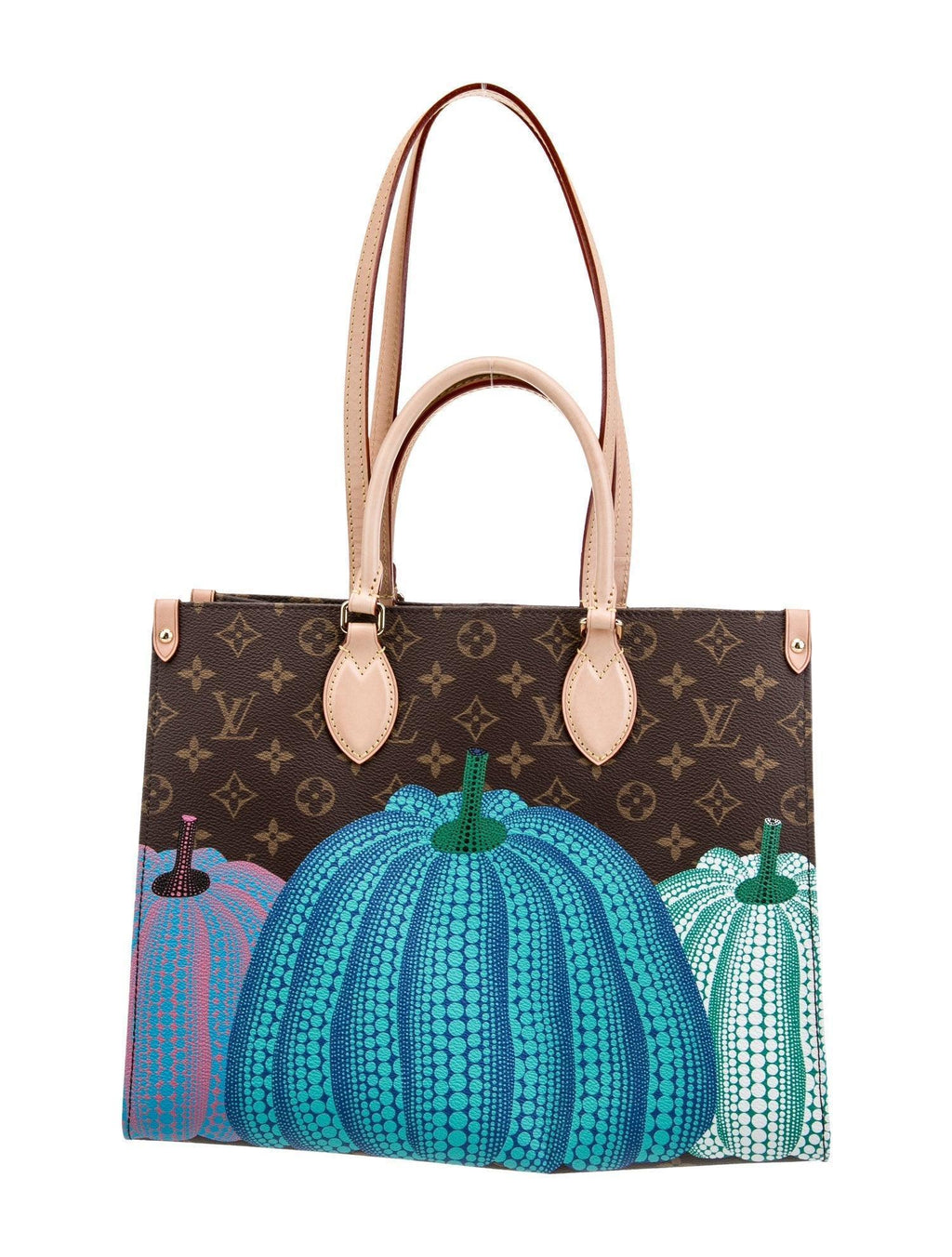 Louis Vuitton Yayoi Kusama ×YK On The Go MM 2WAY Bag Monogram Banlieue91