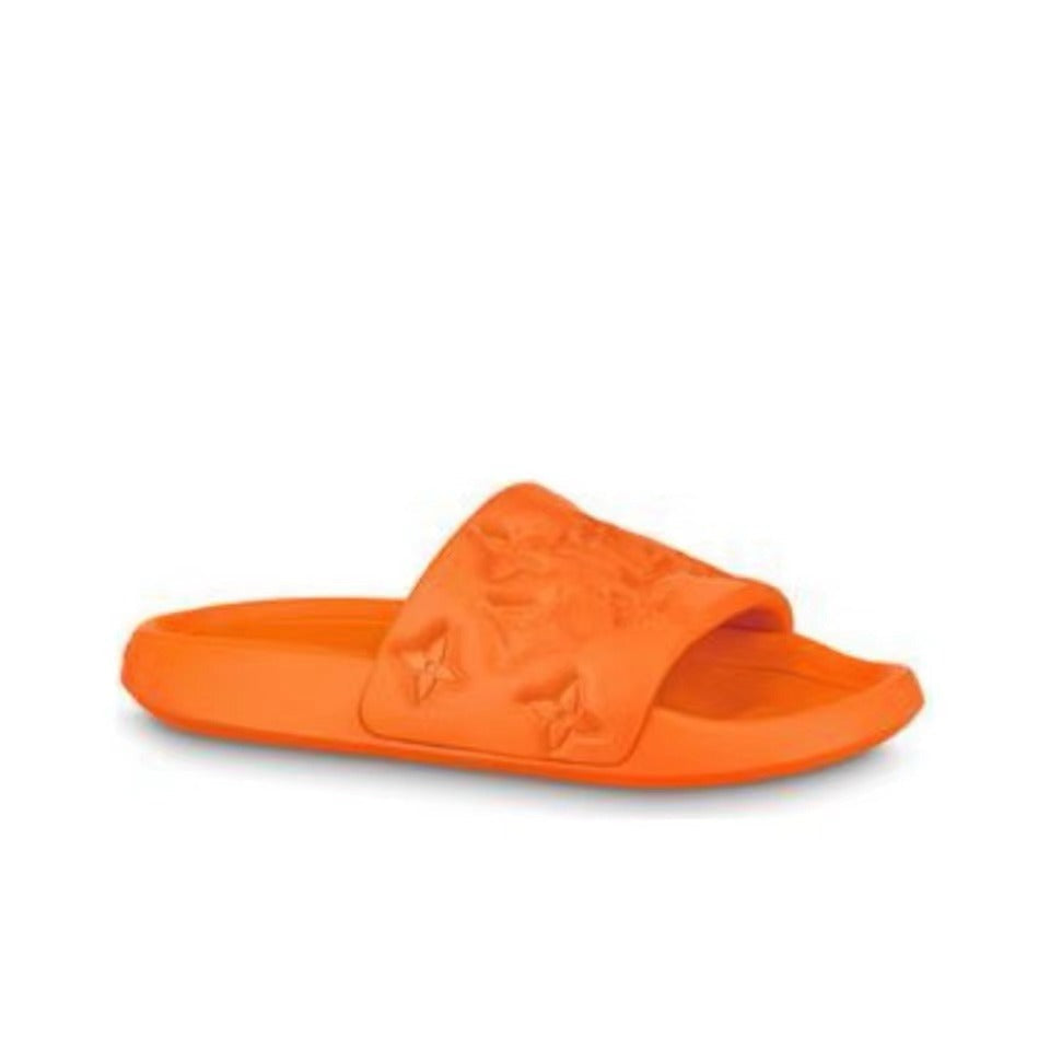 LOUIS VUITTON Waterfront Slide Slippers Men's Orange