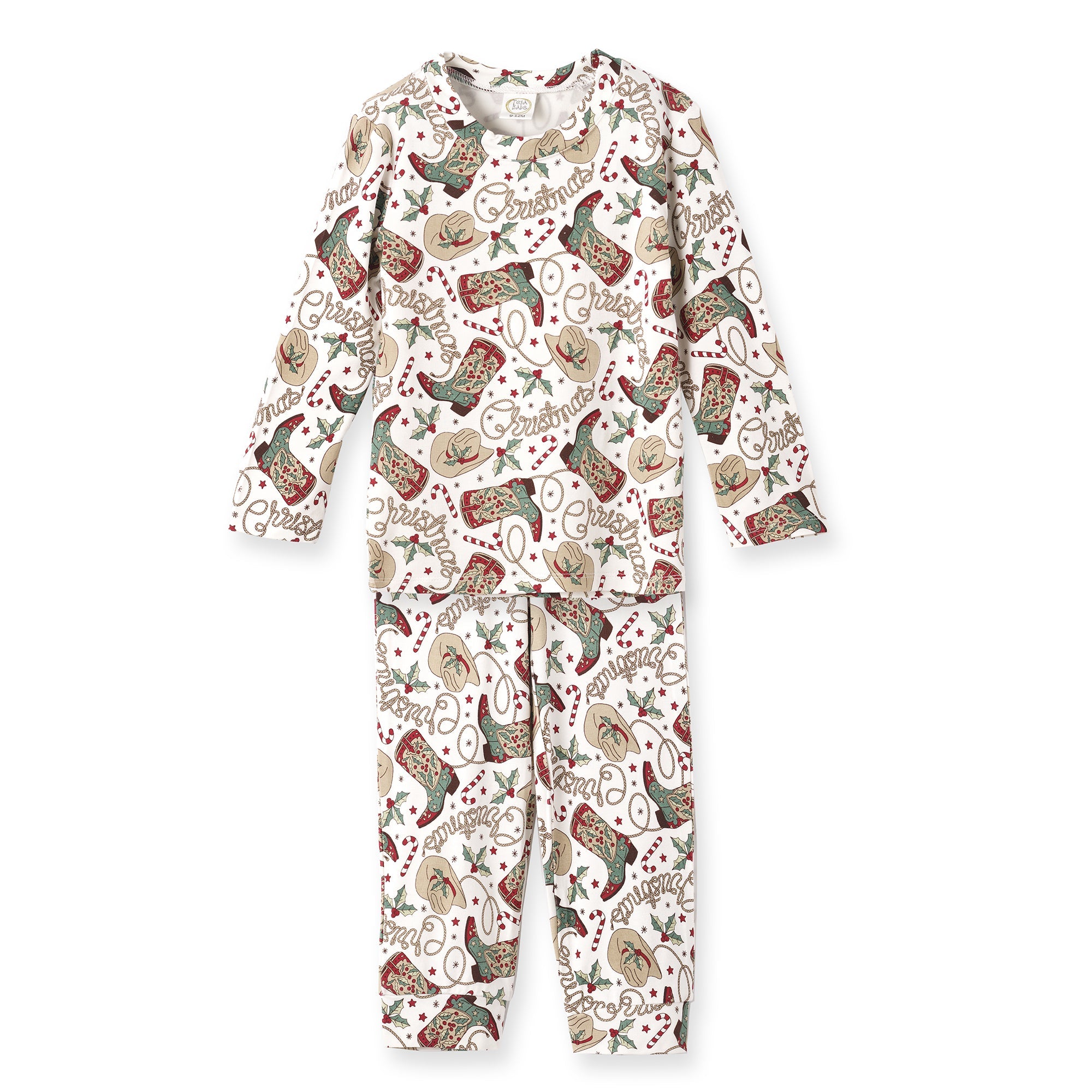 Western Christmas Family Matching Bamboo Pajamas - Cowboy Tesa Babe