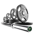 Tri-Grip Olympic Weight Plates and Olympic Barbell Sets