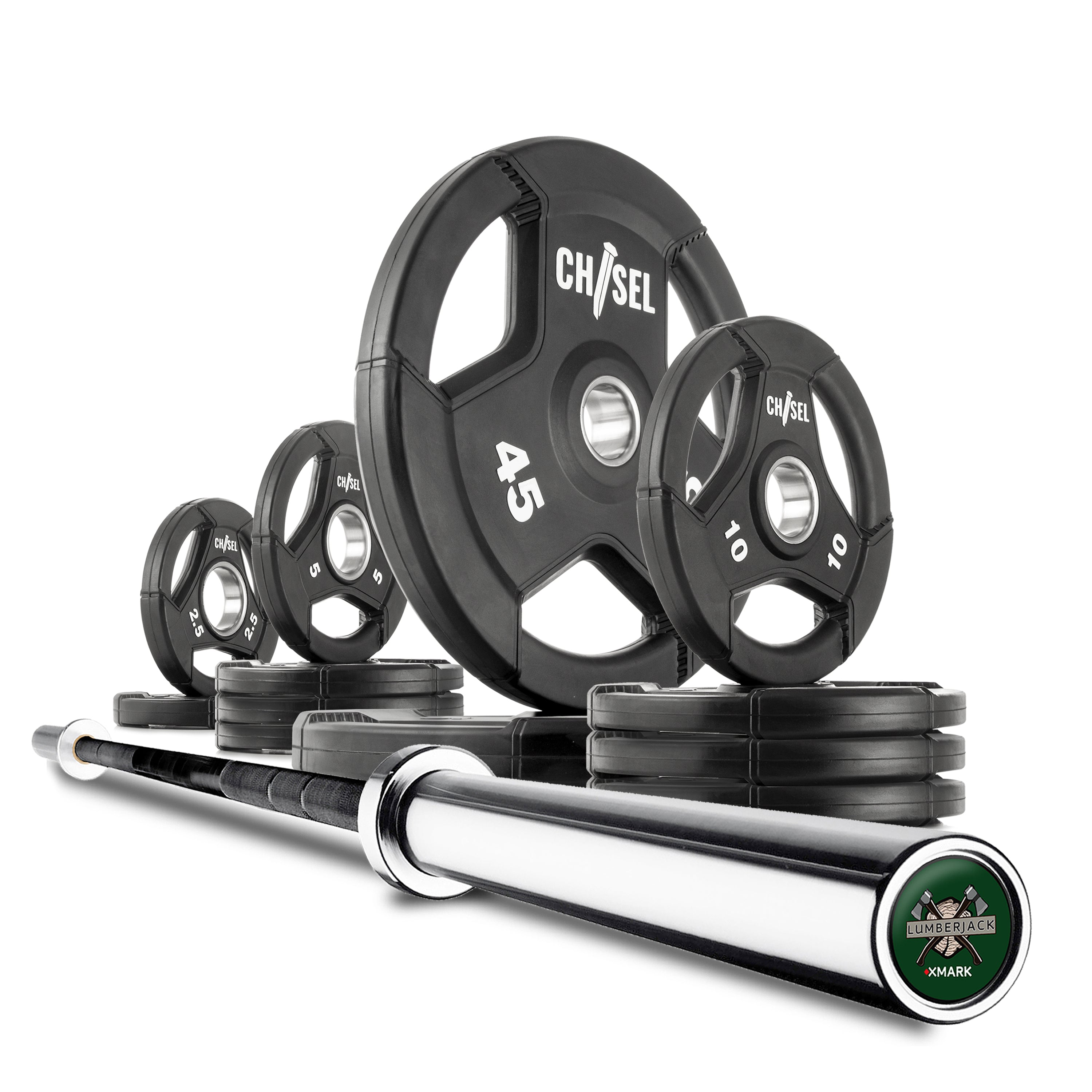 Chisel Olympic Weight Plates & Bar Set Builder XMARK