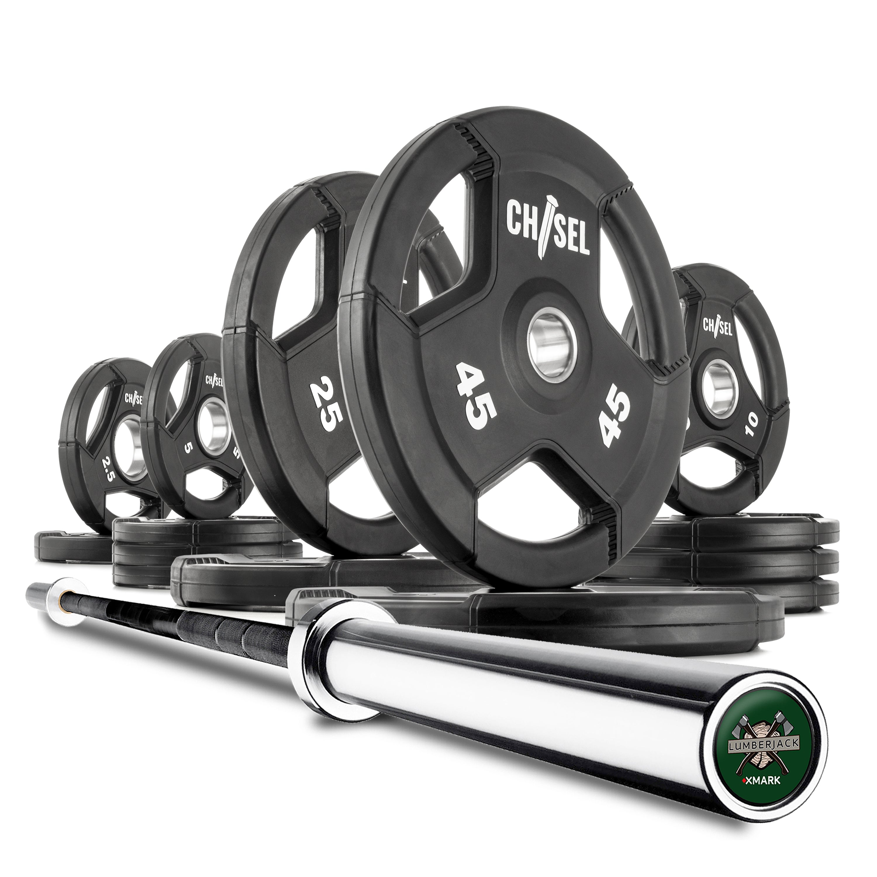 Chisel Olympic Weight Plates & Bar Set Builder XMARK
