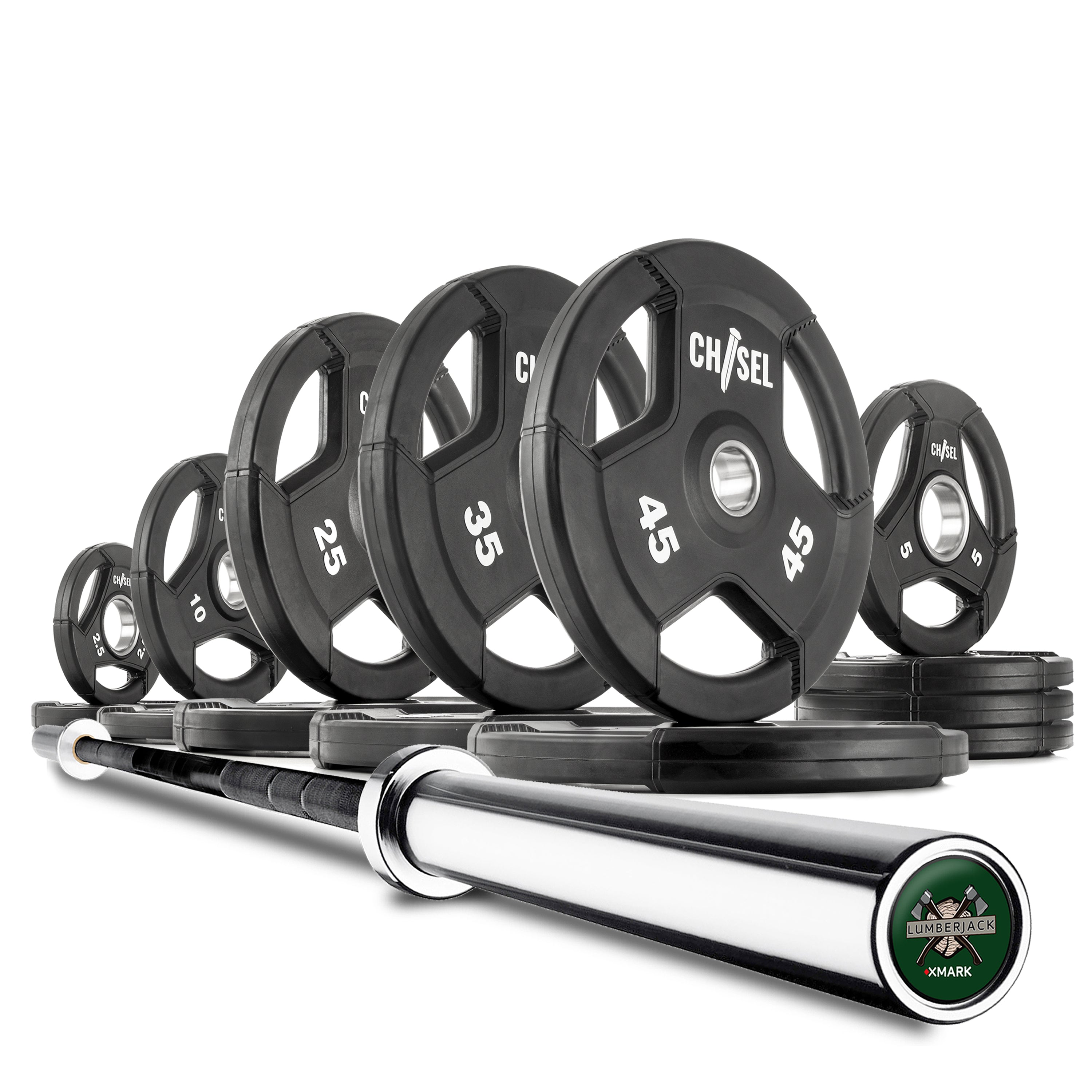 Chisel Olympic Weight Plates & Bar Set Builder XMARK