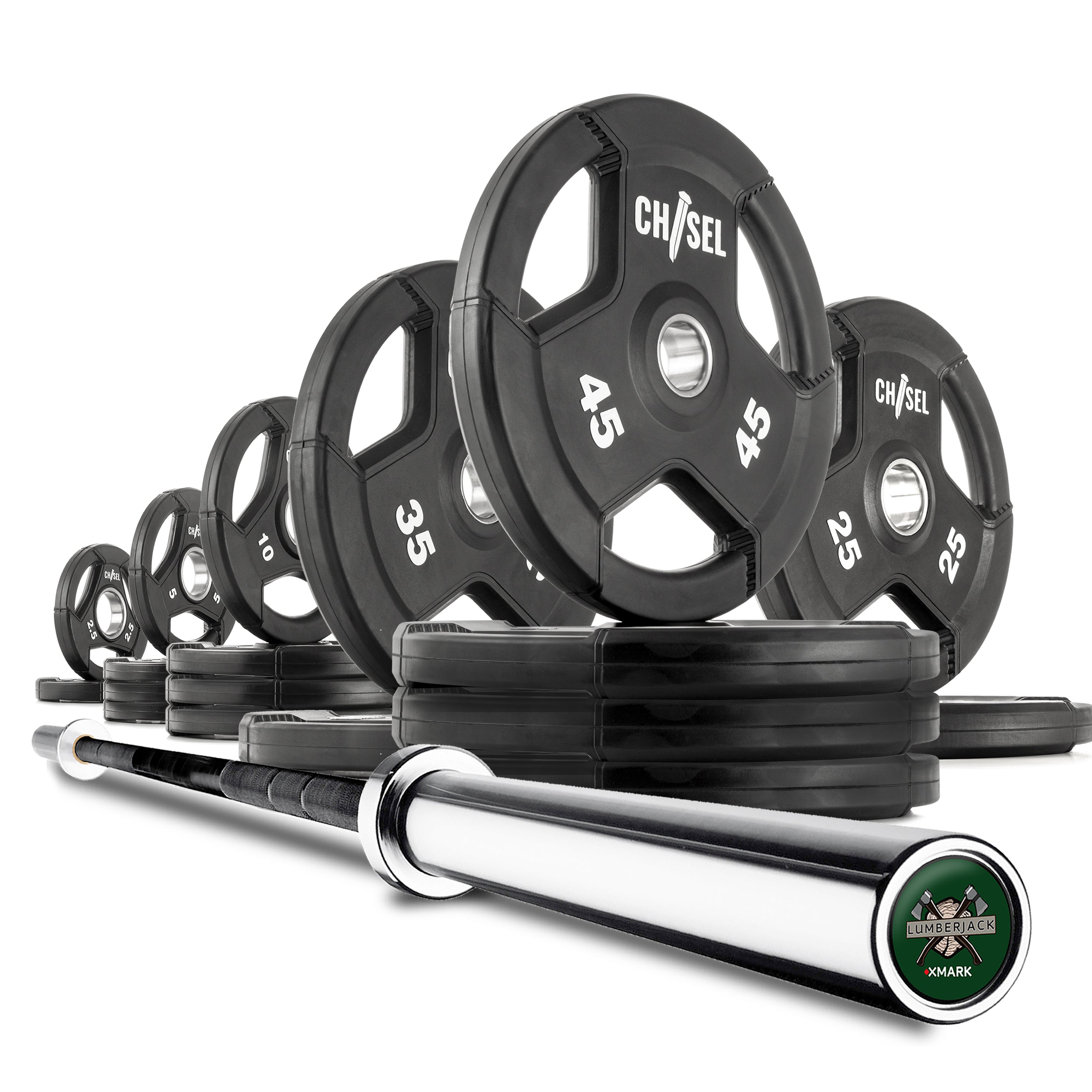 Chisel Olympic Weight Plates & Bar Set Builder XMARK