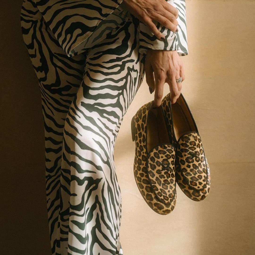 Womens Leopard Print Milano Loafer Del Toro Shoes