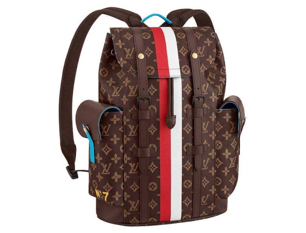 LOUIS VUITTON Christopher Men's Backpack Monogram Brown Banlieue91