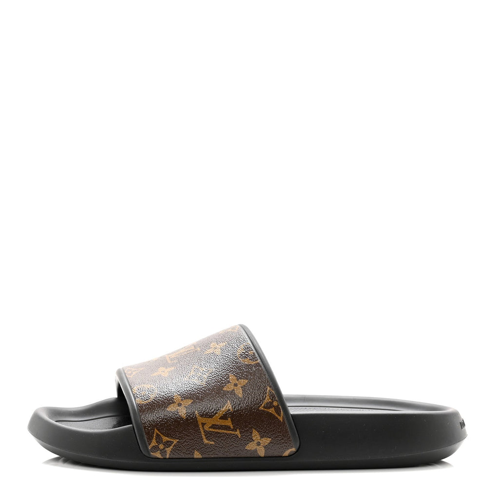 Louis Vuitton  Rubber Monogram Men's Waterfront Mules 'Brown'