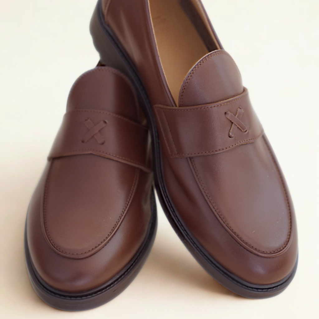 Men's Brown Leather Lug Centesimo Del Toro Shoes