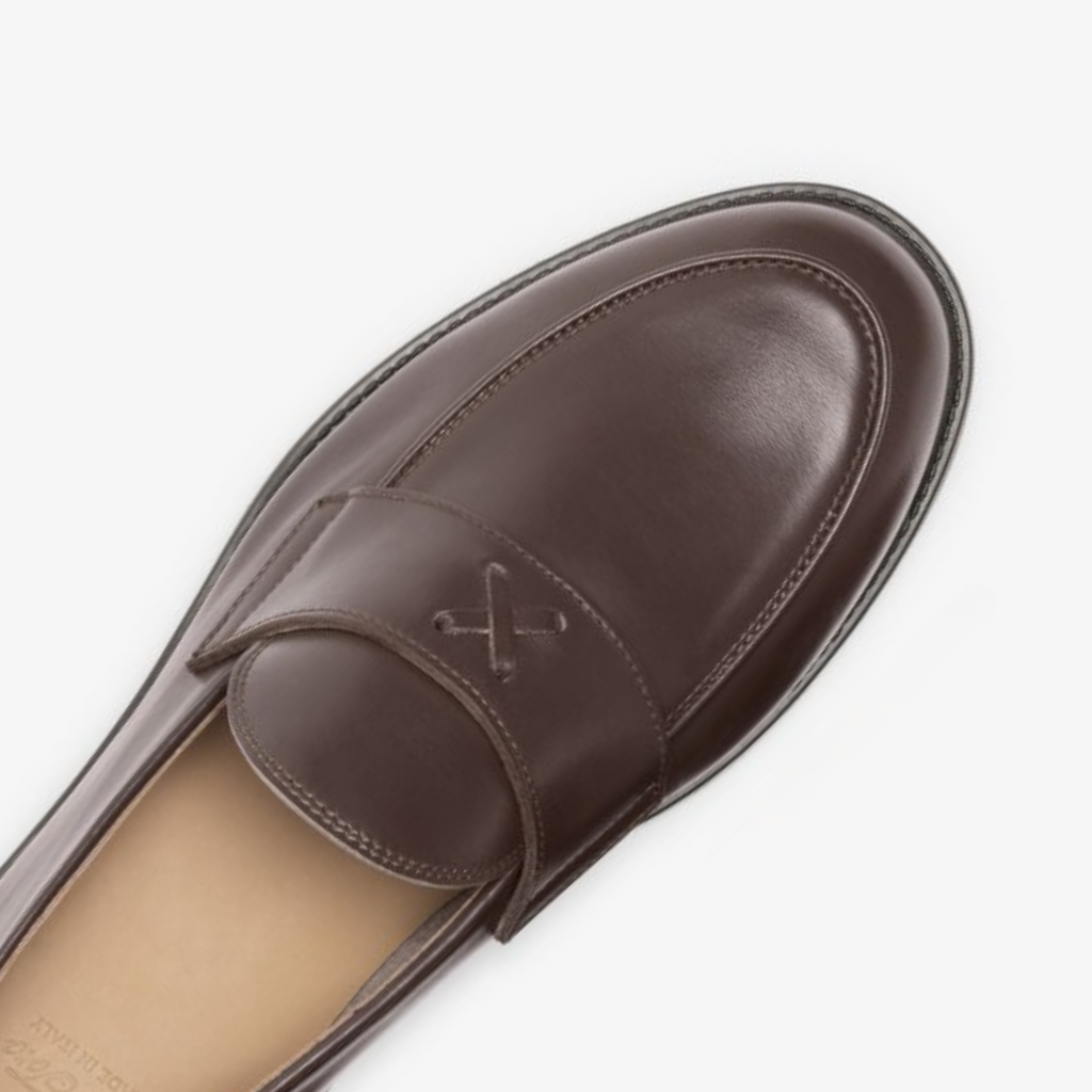 Men's Brown Leather Lug Centesimo Del Toro Shoes