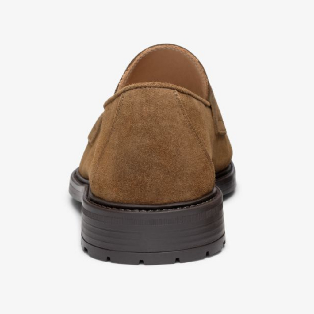 Men's Brown Suede Lug Centesimo Del Toro Shoes