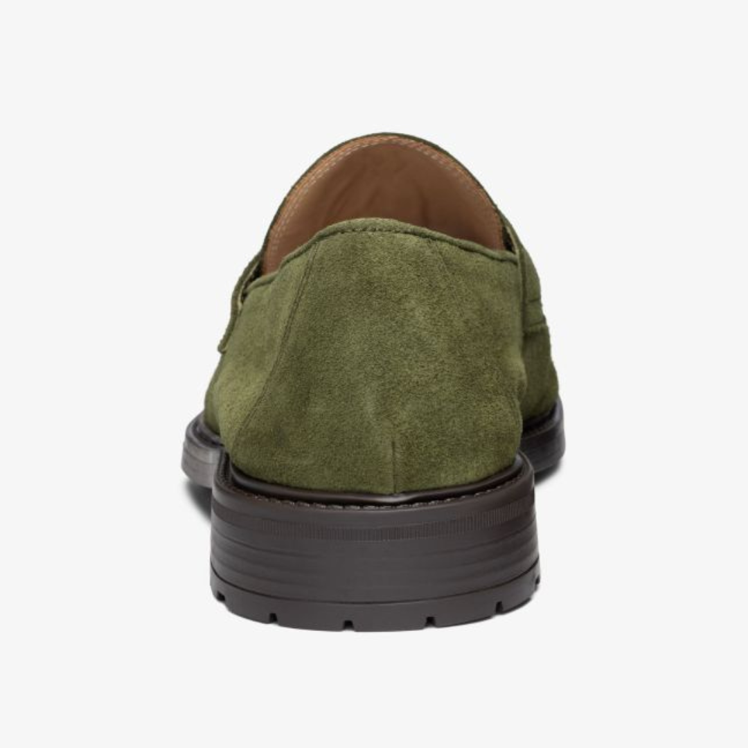 Men's Olive Suede Lug Centesimo Del Toro Shoes
