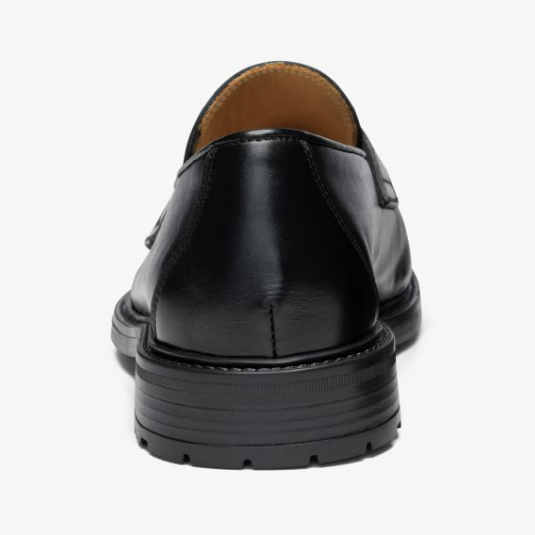 Men's Black Leather Lug Centesimo Del Toro Shoes