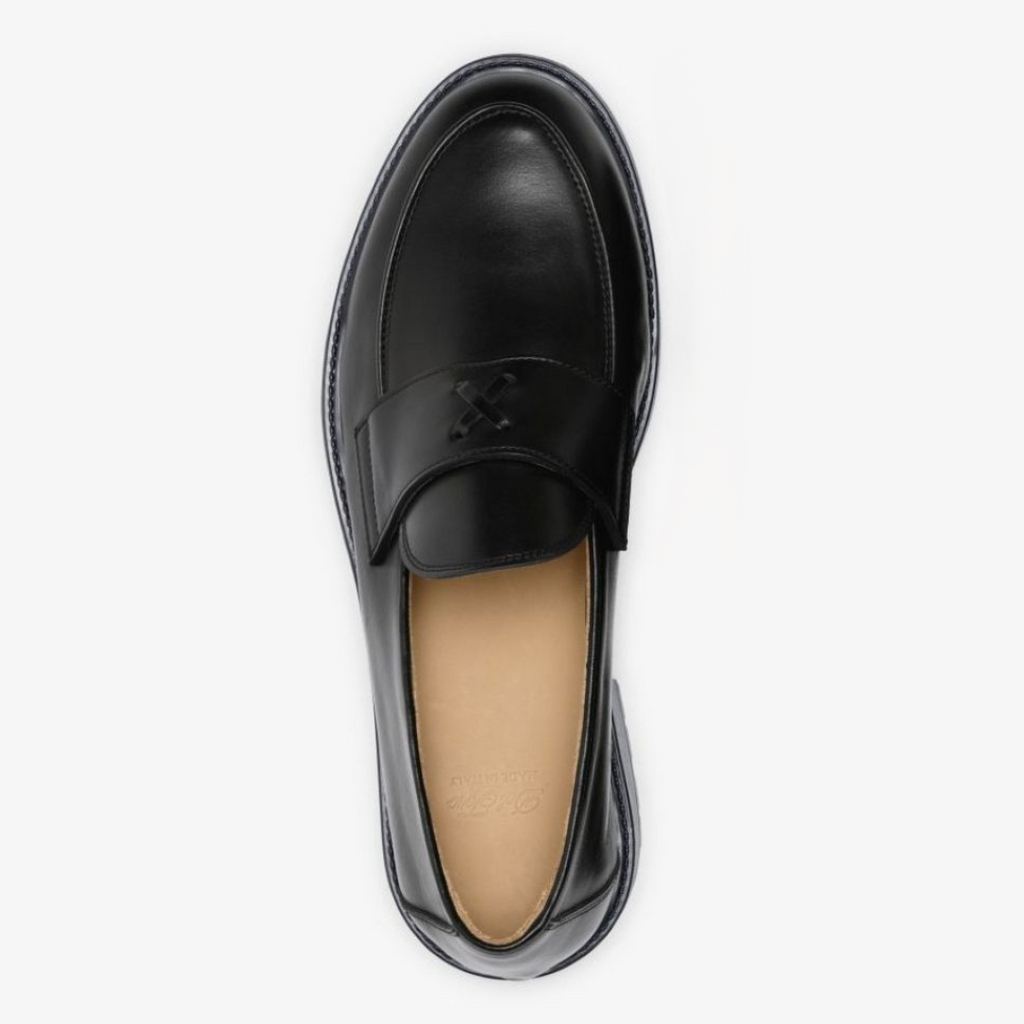 Men's Black Leather Lug Centesimo Del Toro Shoes
