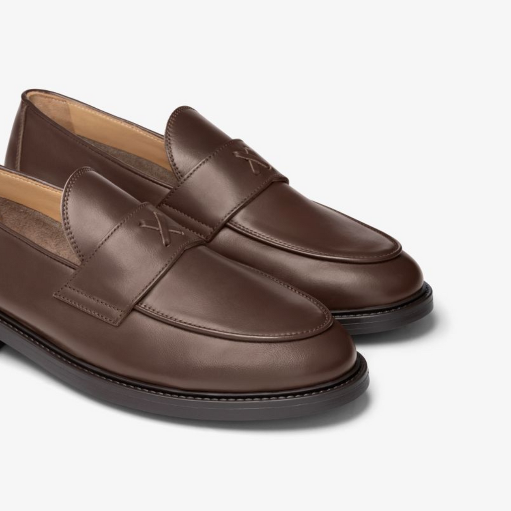 Men's Brown Leather Lug Centesimo Del Toro Shoes